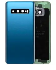 Back Cover Glass With Camera Lens For Samsung Galaxy S10 (Service Pack) (Blue)