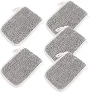 BELLIFFY Exfoliating Pouch Bathing Soap Pouch Set Material Soft and Gentle Non-toxic Khaki for Ages