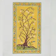 Plum Stitchery hand painted needlepoint canvas Quince Gold Tree 18 ct 6" x 10"