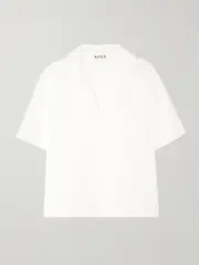 [RÓHE] RÓHE - Embroidered Silk-organza Shirt - Off-white - FR 42 FR 42 Off-white