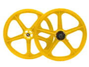 Skyway BMX Tuff II Coaster 20 inch Wheel Set Male Yellow 20 x 1.75" 3/8" axle