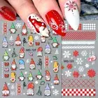 Deer Snowman Adhesive Decals Christmas Adhesive Decals Manicure Decoration