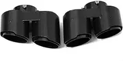 1Pair Quad Carbon Fiber Exhaust Tip Exhaust Muffler Tip Compatible For BMW X5 G05 X6 G06 X7 G07 2019-2024 Tailpipe Exhaust System Nozzle(Carbon Fiber B)