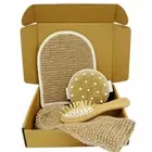 Skincare Exfoliating Mitts| Dry Brush| Scalp Brush 4 Piece Gift Set