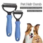 Tangle-Free Cat Grooming Brush Anti Slip Handle Puppy Hair Comb for Pet Care