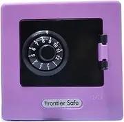 Safe Mini Bank Money Box Retro Rotating Password Cash Coins Saving Box Bank Safe Automatic Deposit Banknote Safe Box(Purple)
