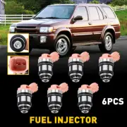 6/12x Fuel Flow Injector For 1999-2002 Nissan Quest / 1997-2000 Infiniti QX4 3.3