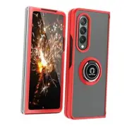 Compatible with Samsung Galaxy Z Fold 3 5G Case, Impact Resistant Bumper Red