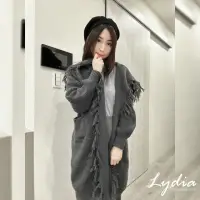 在飛比找momo購物網優惠-【Lydia】現貨 部落客推薦款 針織外套 保暖外套 韓版粗
