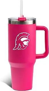 The Memory Company | Licensed NCAA 40oz Pink Game Day Tumbler with Team Logo,University of Iowa