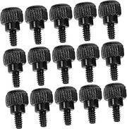 KICHOUSE 100pcs Chassis Screws Computer Accessories Laptop Screw Thumbscrew Replacement Mini Computer Hardware Knurled Thumb Nuts Self Tapping Bolts Q215a Carbon Steel Black