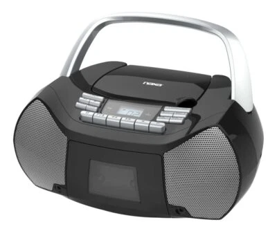 Portable CD/Cassette Boombox with Digital AM/FM Radio