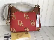 Dooney & Bourke Monogram Collection Red Hobo New with Tag