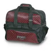 Storm Black/Checkered Red 2 Ball Deluxe Tote Bowling Bag