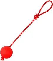 Ball with Rope Dog Toy,Water Float Toy Rope for Dogs | Elastic Solid Chew Toys for Training Catch and Fetch, Ball on a Rope Dog Toy for Small to Large Dogs Puchen