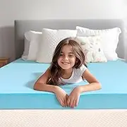3 Inch Cal King Mattress Topper for Pressure Relief, Gel Infused Bed Topper, Memory Foam Mattress Pad CertiPUR-US Certified, 72x84 Inches, Blue