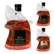 Shark Whiskey Bottle Lead-Free Glass Shark Figurines Whiskey Decanter Unique