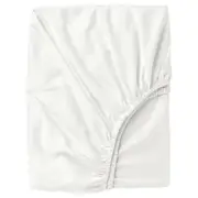 ULLVIDE fitted sheet, white, King