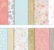 Stampin Up SOFTLY STIPPLED Designer Series Paper DSP 12x12 sheets Retired NEW
