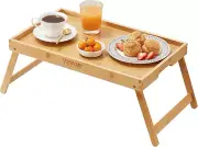 Bed Tray Table Foldable Legs, Bamboo Breakfast Tray Sofa, Bed Eating Working, Fo