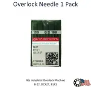 1 Pack Overlock Sewing Needle #11 B27 Groz-Beckert