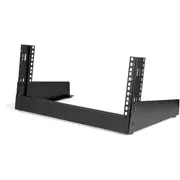 StarTech.com 4U 19" Desktop Open Frame Rack - 2 Post Free-Standing Network Rack Switch Depth for Patch Panel/Data/AV/IT/Communication/Studio/Computer Equipment 66lb Capacity w/Cage Nuts/Screws [RK4OD]