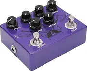 YDuupxe Guitar Effect Pedal CP‑80 Multi Effect Pedal Professional Processor Six Control Knobs for Electric Guitar Bass Purple 150mA