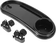 Kisangel Stroller Snack Tray with Cup Holder Removable Stroller Food Storage Tray Easy to Clean and Install Sturdy Design for Convenient Use for Daily Outings