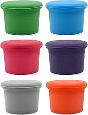 Silicone Wine Bottle Caps,Colorful Sealer Stoppers,Reusable Replace Bottle Stoppers 6 Pcs.