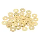 58Pcs Brass Flat Washer, M4 3/16"x1/16"x0.43mm Fenders Washers Assortment