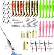 Fishing Lure Kit | 68X Trout Fishing Tackle,with Storage Box, Wear Resistant Portable Outdoor Equipment for Short Trips Long Trips River Sea Saltwater Freshwater Lake Camping