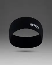 Ignition Haptic Headband, 2XU, OSFA, Black/Silver Reflective, Unisex