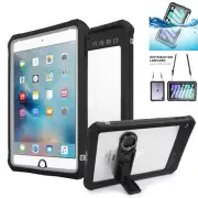 For iPad mini 6th 5th 4 Case Rugged Waterproof Shockproof Underwater Stand Cover