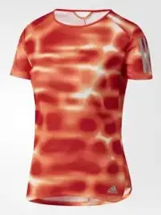 Women's Adidas 'RS Q1' Short Sleeve Tee Shirt AZ2859 ClimaLite Sport Gym Running