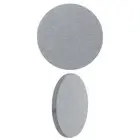 2Pcs 3.9" Round Diatomaceous Coasters for Plants Drink, Grey