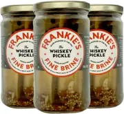 Frankie'S Fine Brine 3 Jar Whiskey Pickle Pack - 3 Jars of Delicious Pickles ...