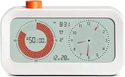 Digital Productivity Visual Timer Count Up/Down Function Alarm Calendar Display Clock Setting Sound Reminder Time Management Tool for Testing Exercise Game T Ing Learning Kitchen White