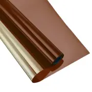 Window Privacy Film One Way Heat Blocking Static Cling Brown 17.7x157.5"