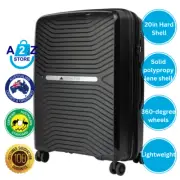 Olympus Astra 20in Lightweight Hard Shell Suitcase - Obsidian Black Luggage