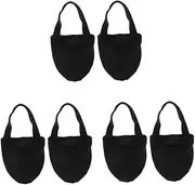 WOFASHPURET 3 Pairs Ballet Supplies Dance Toe Guards Forefoot Pads Breathable Protector Shoes for Girls Comfortable Lightweight Size s