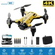 M5 Drone 5G Wifi GPS Obstacle Avoidance FPV Foldable Drone Optical Flow Switchin