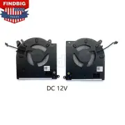 New CPU+GPU Fan for Alienware M15 R3 M15 R4 RTX 2070 3070 0TG9V0 0D1X38 FM7C 12V