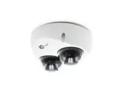 IPEL-DL80F-IRW1 2 X 4MP Dual Lens IP Wedge Dome Camera/Starlight/2.8mm Lenses/IR