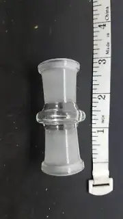 19mm Female to 19mm Female glass on Glass Adapter usa seller fast shipping gog