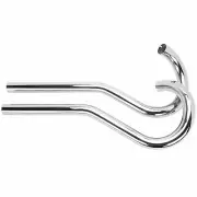 Ram's Horn High Level Exhaust Pipes Triumph unit preunit UK Made bobber chopper
