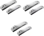 Healvian 3sets Stylish Nail Care Tools Stainless Steel Nail Clipper Cuticle Clippers Manicure Set Scissors Trimming Kit for Daily Use 2pcs*3