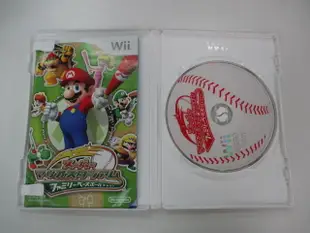 WII 日版 GAME 超級瑪利歐棒球場 家庭棒球(光碟刮傷)(42539995)