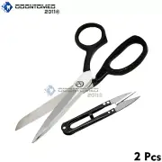 12" HEAVY DUTY CARPET FABRIC LEATHER UPHOLSTERY TAILOR SCISSORS Black SHEARS