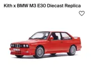 KITH x BMW E30 M3 Red Diecast Replica 1:18 Scale Limited Edition New/Damaged Box