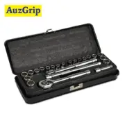 AuzGrip 23pc 1/4"Dr Socket Set Metric & SAE A75303
